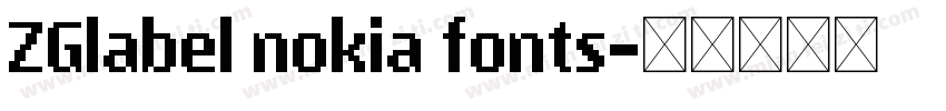 ZGlabel nokia fonts字体转换